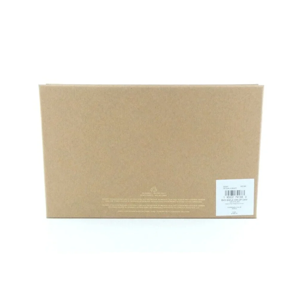Coach Boxed Bear Snowflake Corner Zip Wristlet‎ NWT CE891
